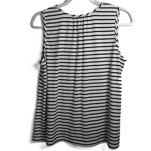 THML Embroidered Fringed Striped Sleeveless Top M Boho Festival - Picture 3 of 6